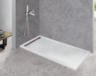 Душевой поддон из искусственного мрамора CEZARES TRAY-AS-AH-160/80-30-W белый